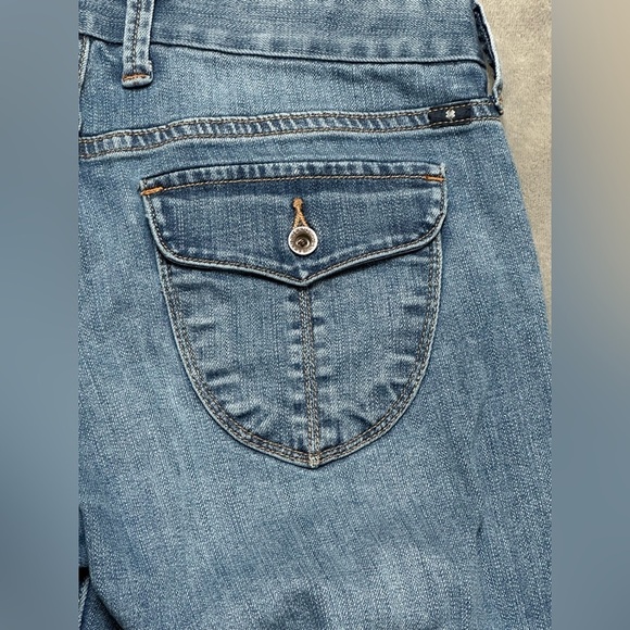 Lucky Brand Sweet Jean Crop Selvedge Seam Size 8/29 Decorative Rear Pockets - Picture 8 of 13